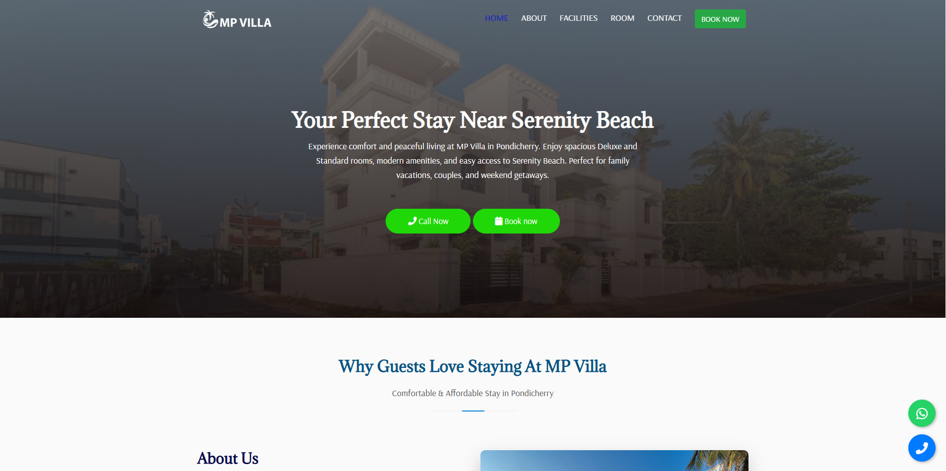 MP Villa Website